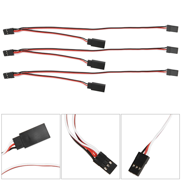 3st RC Car Helikopter Servo Receiver Förlängningssladd Trådkabel RC Tillbehör