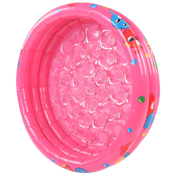 Sisä- ja ulkokäyttöön sopiva vauvan allas pyöreä puhallettava lasten vesileikkiallas pinkki 90cm/35.4in