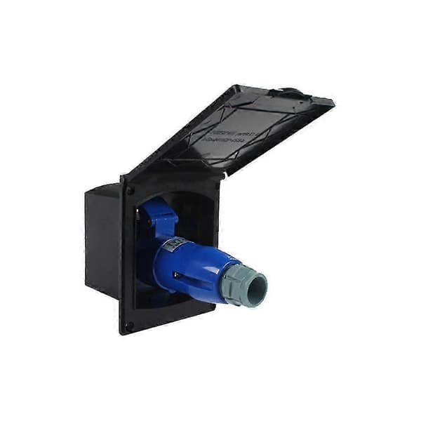 Bobilstikkontakt Vanntett stikkontakt Slitesterk plugg Elektrisk utstyr 16ABlack Socket/Plug