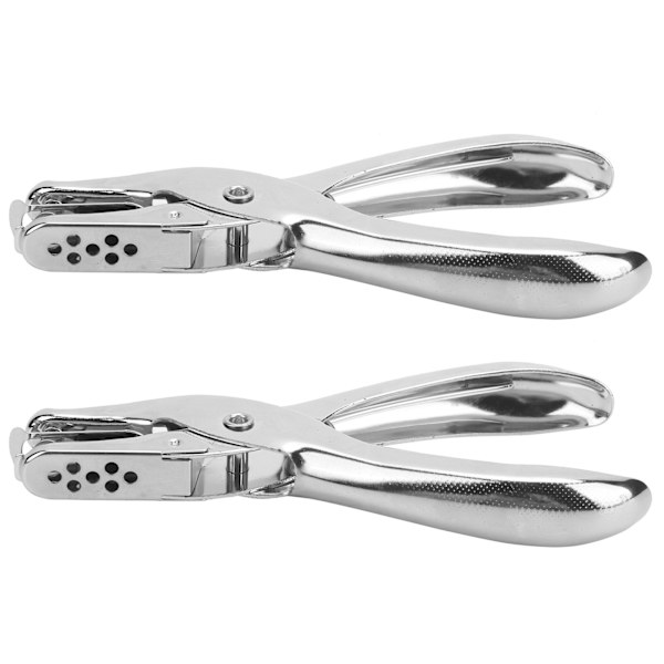 2 stk. Enkelt Hulstans 45 Stål Håndholdt Tøj Billetter Papir Stans Tang 6mm Diameter