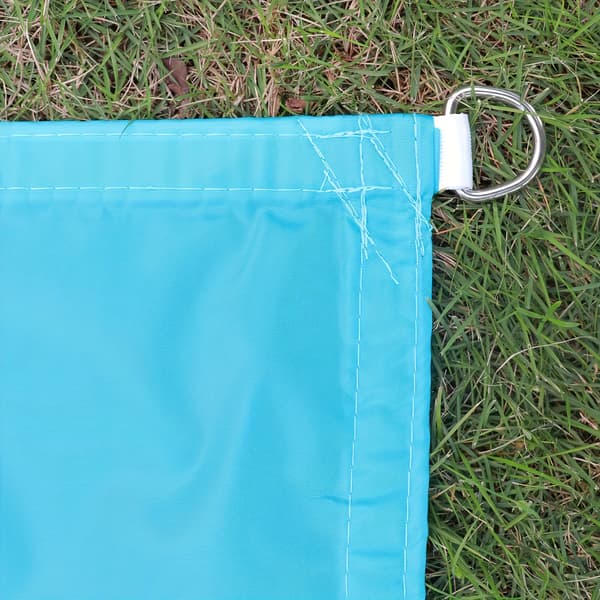 2x3M Blå Rektangulær Solsejl - 210D Polyester Vandtæt UV-blokerende Kompatibel med Terrasse Pool Have Blå Blue 2*3M