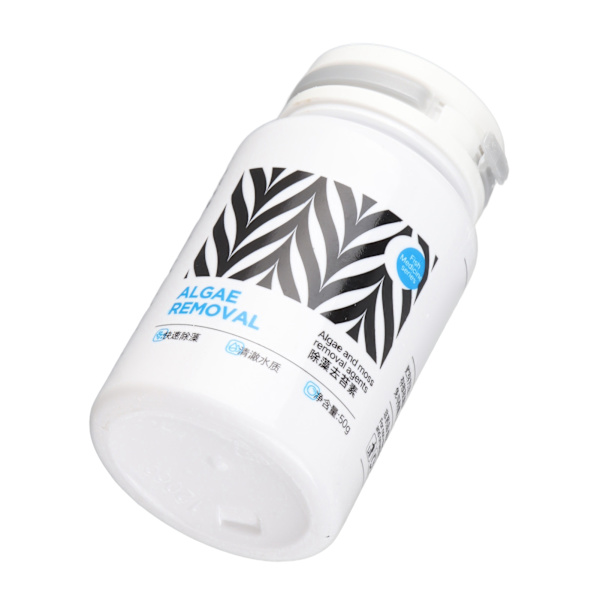 50 g Algekontrolbehandling Alger og mosfjernelse Sikker algedræber Algicid til fisketankdamme Vandfunktioner 50g/1,8 oz