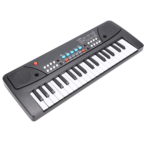 Bærbar elektronisk klaver Multifunktionelt klavermikrofon Babymusik Legetøj 430A1 engelsk version (37 tangenter)
