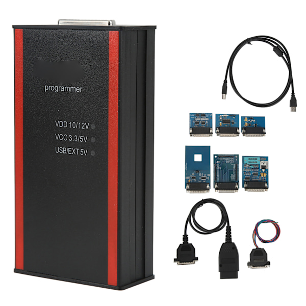 för Iprog+ Pro V86 ECU Programmerare IMMO Kilometerkorrigering Bildiagnosscanners med adaptrar för bil
