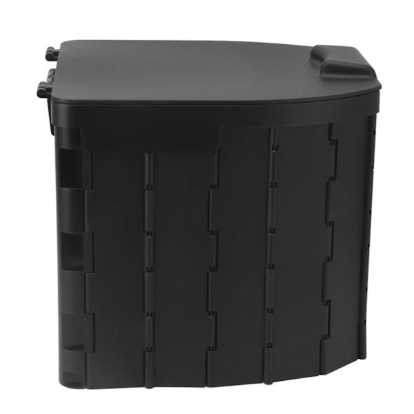 Foldbar toiletstol affaldspose Fremragende bæreevne Rejser Bærbar potte med låg til børn Voksne Sort