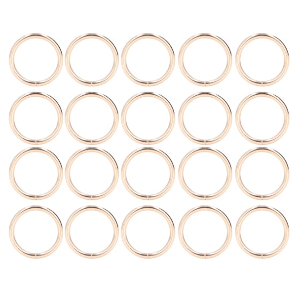 20 stk Metallringer 4x32mm Jern Solid Holdbar Multifunksjonell Utsøkt Metall O-ringer Gull