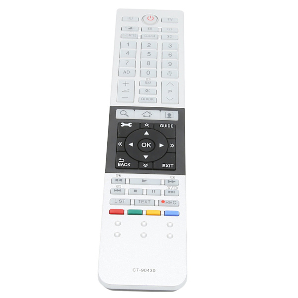 Byte av fjärrkontroll kompatibel för Toshiba CT 90430 CT 90429 CT 90427 CT 90428 CT 90444 4K och andra UHD-TV-apparater