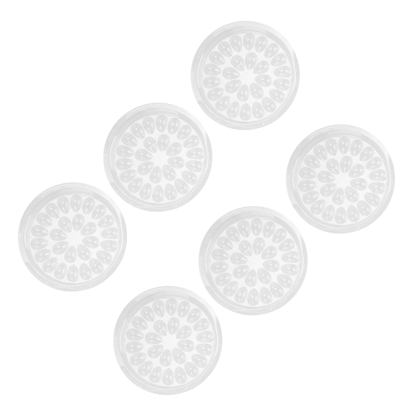50 stk Engangs Øjenvippelimholdere Transparent Plast Øjenvippeforlængelseslim Stativ Pad