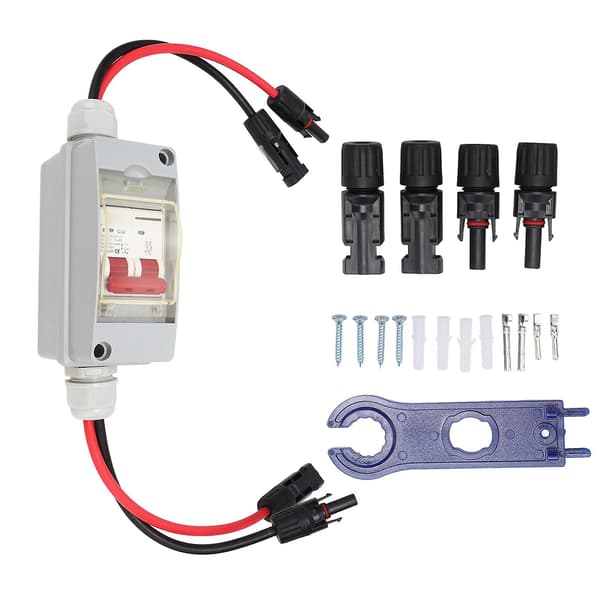 Sikringsbryter MCB 2P DC 500V 32A bryter med IP65 vanntett fordelingsboks med kabel og PV-kontakt solid Solid Normal