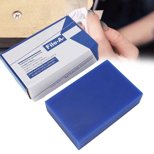 Blue Wax Block Smycken Carving Tool Making Model Professionellt tillbehör (1st)