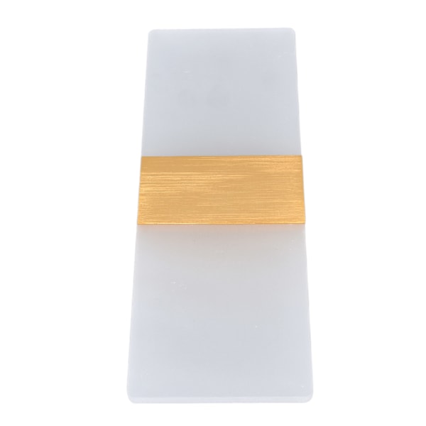 LED Vägglampa 6W Akryl Vägglampa 360° Ljusande Hög Ljusstyrka Konserveringsmedel Up Down Lights för sovrumsmatsal 90‑265VGold