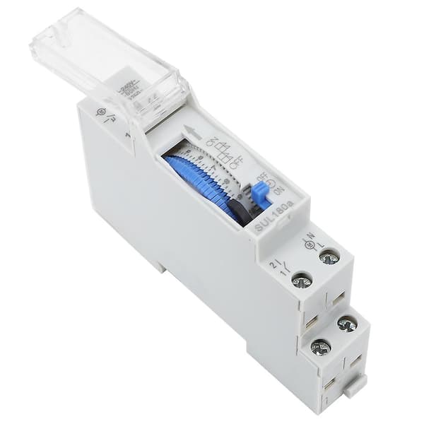 SUL180a 15 minutter mekanisk timer 24 timer DIN-skinne timer tidsafbryder relæ 220V