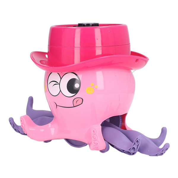 Bubble Machine Rechargeable Creativity Octopus Shape Automatic Bubble Blower for 3+ Years (Pink)