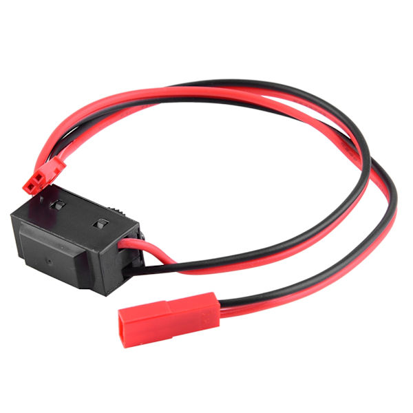 Ljuskontroll ESC Strömbrytare T Plugg hane Hona Switch Kabel för RC modell Bilbåt Flygplan