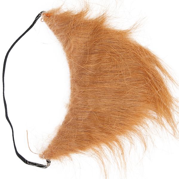Aikuisten ja lasten vääri parta, keinotekoinen parta Halloweeniin, jouluun, cosplay-juhliin ja koristeluun (ruskea)