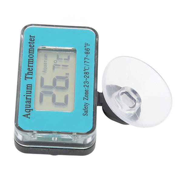 Digital LCD-termometer Vandafvisende Akvarietermometer med høj præcision med sugekop til dykning
