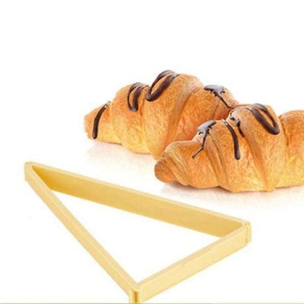 2kpl Croissant Bread Baking Tool Kolmion muotoinen croissant-leivontamalli kotikeittiöön (khaki)