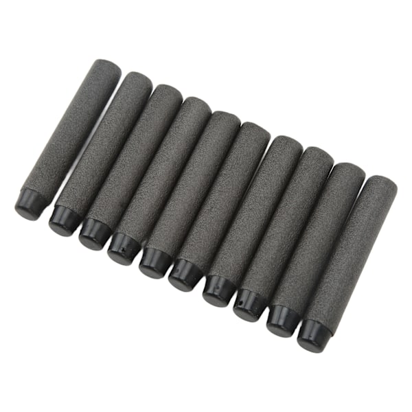 EVA Foam Dart Hollow Refill Dart Skjutbollspel Leksaker för Barn Pojkar Flickor Svart mjukt huvud