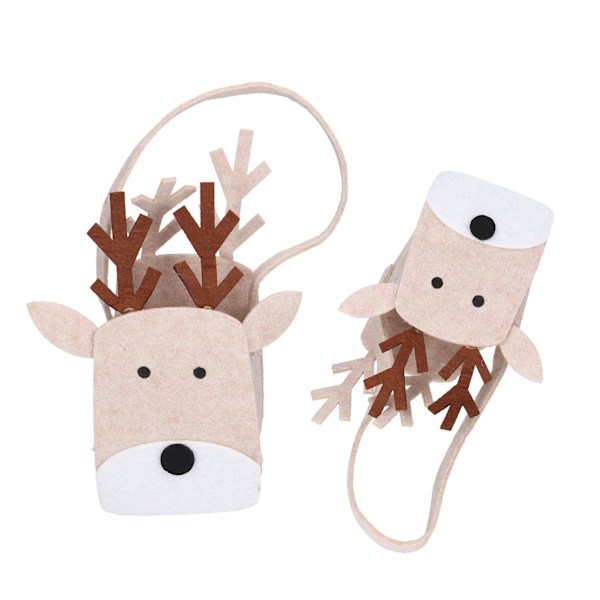 2 stk julegodteriposer DIY Xmas Cookie-tema Gaveposer for gaver