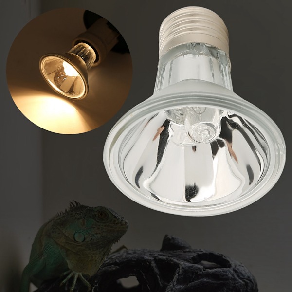 E27 220V Pet Reptil Halogen Spotlights Fuld Spektrum Solbadslampe Glødepære UVA UVB(25W)