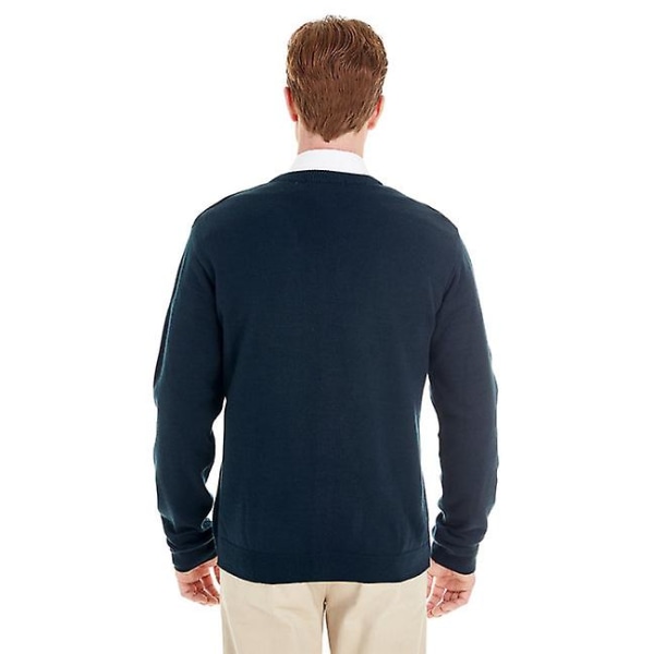 Harriton Pilbloc Cardigangenser med V-hals for menn DARK NAVY 2XL