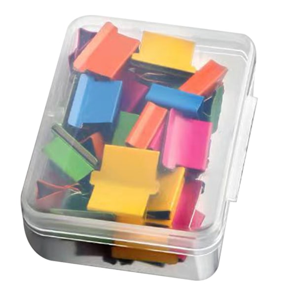 Håndholdt klemme-skubber genopfyldningsclips Papirvarer Binder Skubber Dispenser Clips til fastgørelse af testpapirer Bog 50 stk. farverige genopfyldningsclips