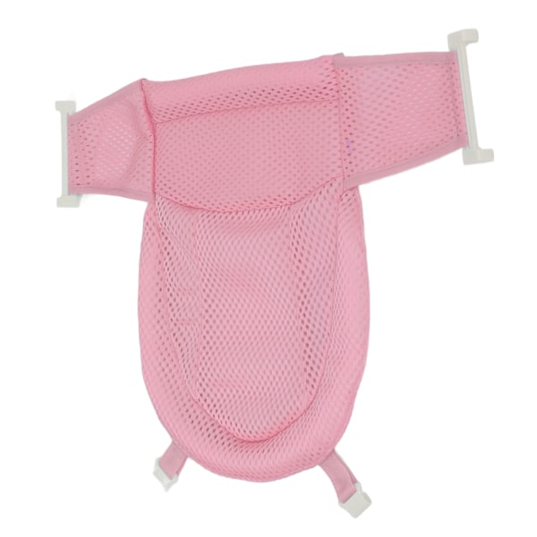 Babybadnät Andas Justerbar Förhindra glidning Spädbarnsbadkar Meshmatta för nyfödd dusch Rosa