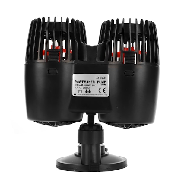 Akvarium Bølgemaker Sirkulasjonspumpe 360 graders justerbar Forhindrer reversering 3 i 1 bølgepumpe for fiskekar UK Plugg 220V ZY 800M