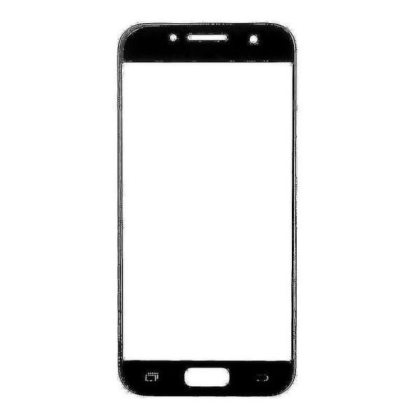 Lentille extérieure en verre de l'écran avant pour Galaxy A5 (2017) / A520 (noir)