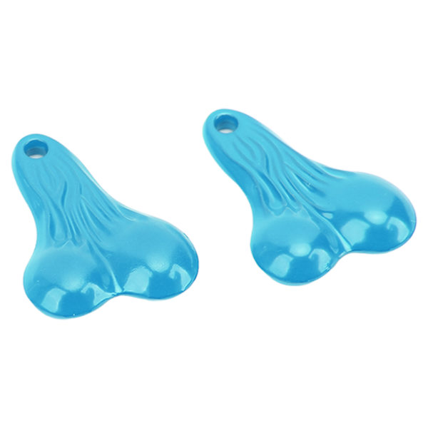 2 stk RC Bumper Ball Bull Nut Sinklegering Hengekuler for Traxxas SCX24 FX24 Lys Blå
