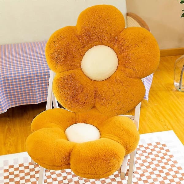 Blomsterpude Søde puder Siddehynde Blomsterpude-YKY416 brown