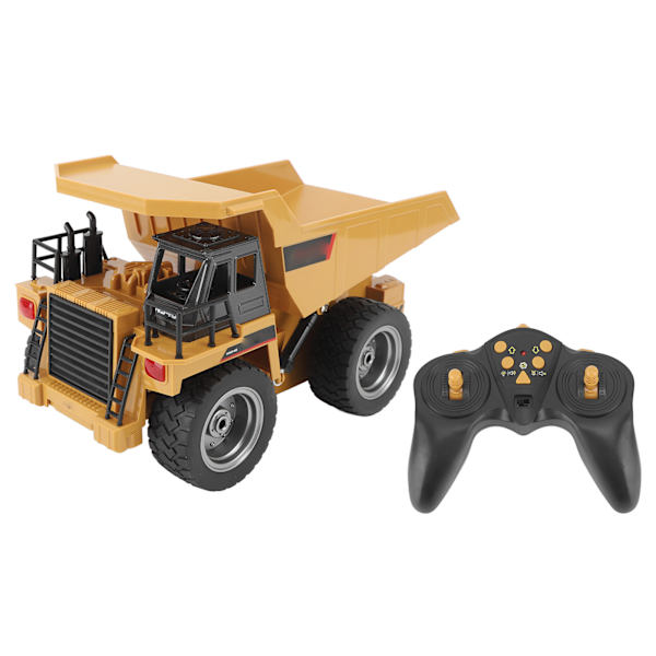 Kauko-ohjattava Dumper-lelu Metalli RC Rakennusajoneuvo 1:18 2,4G 9-kanavainen täysi toiminnallinen