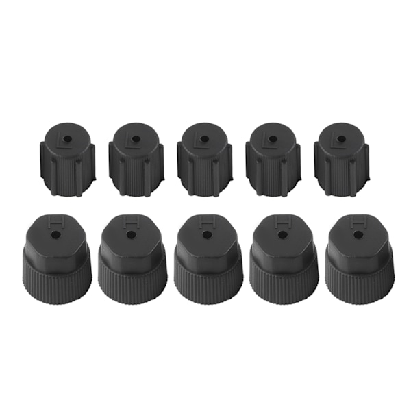 10st Universal Luftkonditionering Servicelock A/C Reparation Köldmedium Laddningsport Lock Autotillbehör