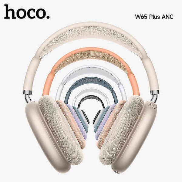W65 Plus Max ANC Støjreducerende Bluetooth-hovedtelefoner Over-Ear Store hovedtelefoner Headset med magnetiske ørekopper deep space gray