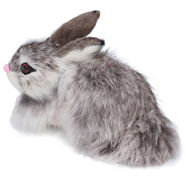 Realistic Plush Rabbit High Simulation Rabbit Hair Robust Durable Soft Comfortable Widely Used Rabbit Plush