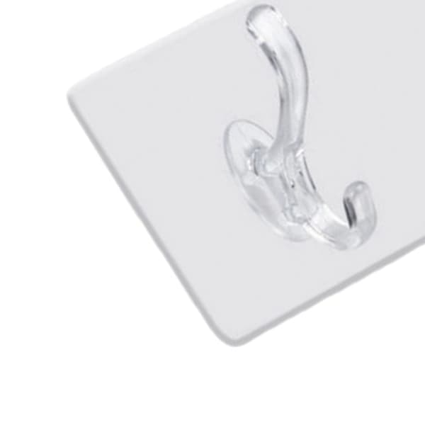 Wall Mounted Coat Rack PVC Strong Stable Multifunctional Simple Wall Hanger with 3 Hooks for Clothes Hats
