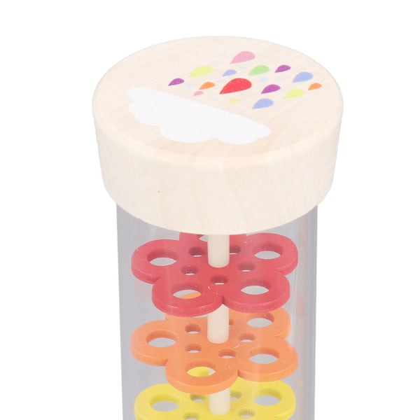 Regnmakare Rain Stick Leksak Trä Färgglad Musikutbildning Rain Stick Shaker för Hemma dagis L