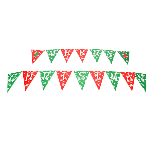 Trekantede Flag Rød Grøn Vimpel Banner til Bryllup Dimission Fødselsdag Julefestartikler Festivaldekorationer