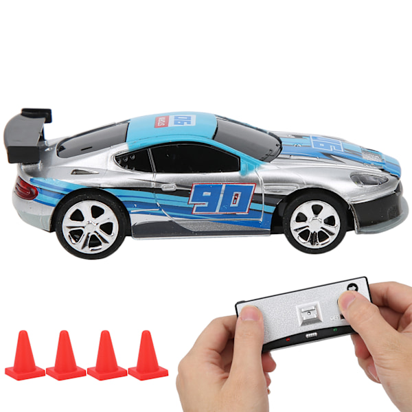 Mini RC-bil med burklåda Power Induktion Fyrvägsfjärrkontroll APP Dual Mode Barnleksaksmodell (Silver)