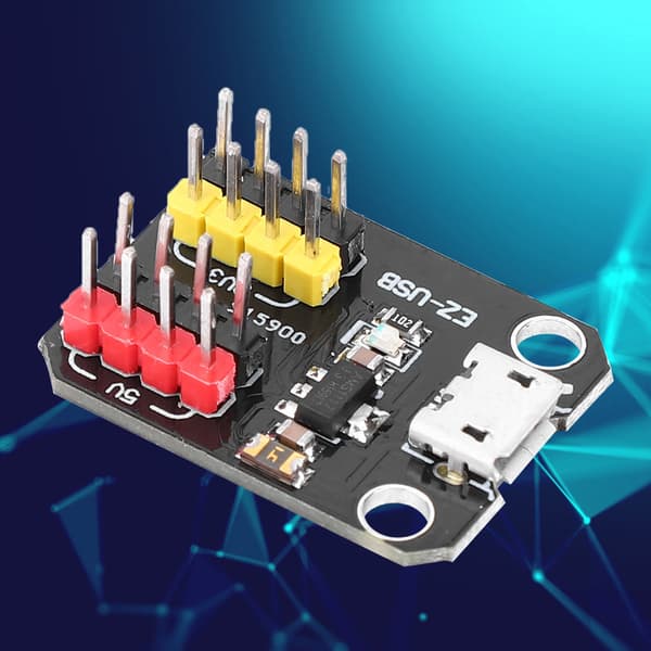 2 stk. USB Strømforsyningsmodul Micro USB-grensesnitt 3,3V/5V 1117 Regulatorbrikke