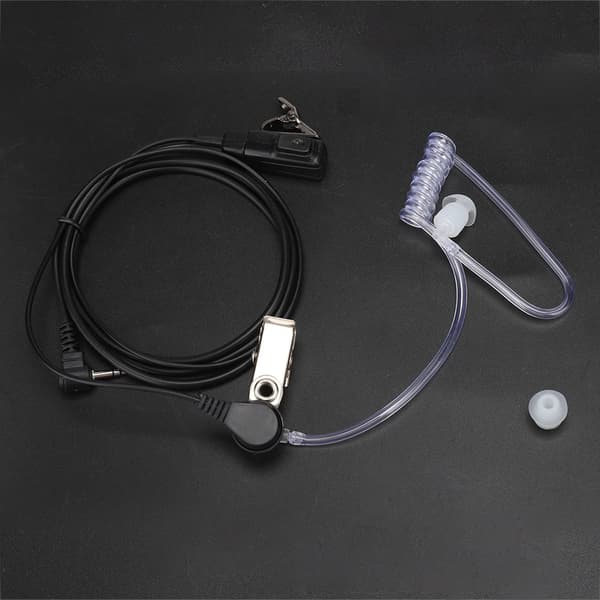 Bærbar 2,5 MM Rørheadset med PTT MIC til Motorola Walkie Talkies
