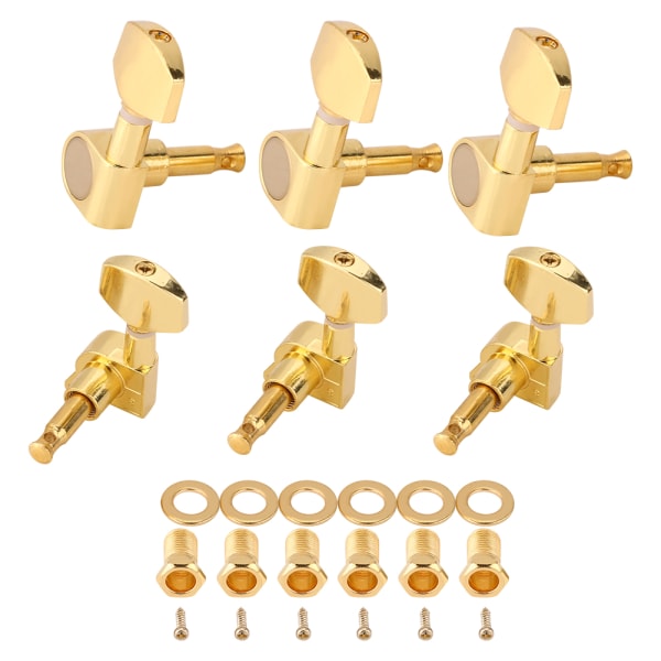 3R 3L Closed Zinc Alloy Machine Heads String Tuning Key Pegs Tuners for Folk/Electric Guitar