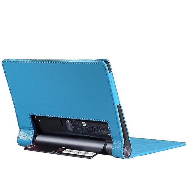 Läderfodral Stativskydd för 10.1 Lenovo Yoga Tab 3 Pro 2015 surfplatta ljusblå