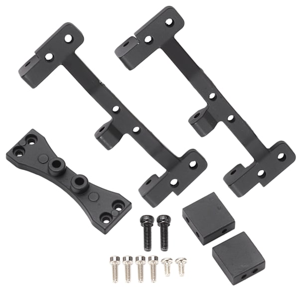 RC Bil Modifisering Dragstangssete med bakaksel Styresnekke Feste for MN 1/12 99S D91 D90 Svart