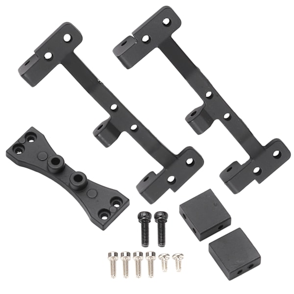 RC Car Modifiering Dragstangssäte med bakaxel Styrväxelfäste för MN 1/12 99S D91 D90Black