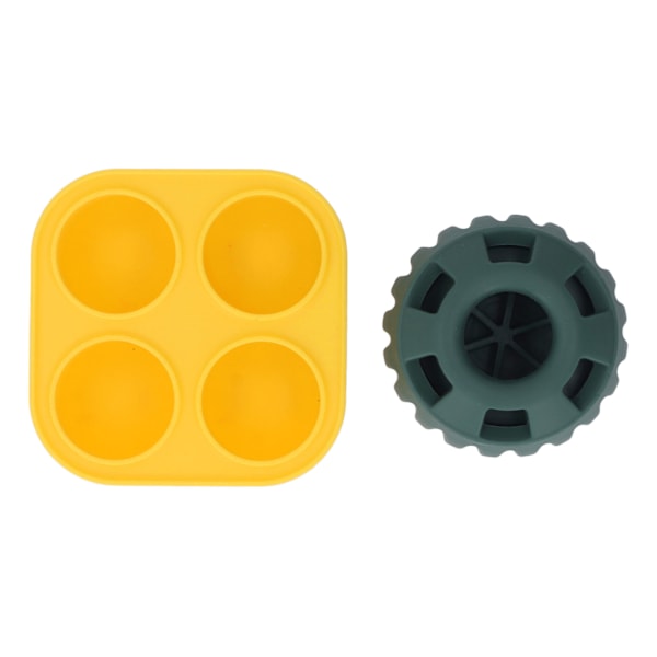 2st Valpgodisbricka Form Tvättbar Gummi Säker Långvarig Återanvändbar Hundfyllbar Godisbricka för liten hund Gul Kvadratgrön Rund