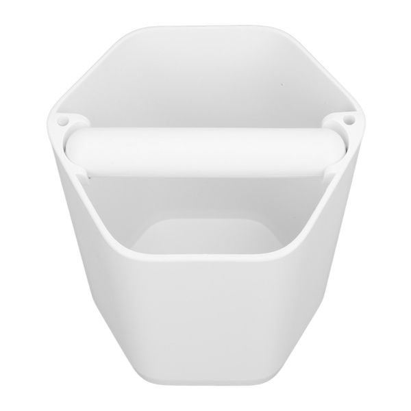 Kaffe Knock Box Stor kapasitet Kaffesump Knock Box med Knock Bar og sklisikker base hvit