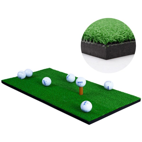 Bolig indendørs træningssimulering græsplæne golfmåtte Træningsmåtter gummi tee-holder, model: grøn