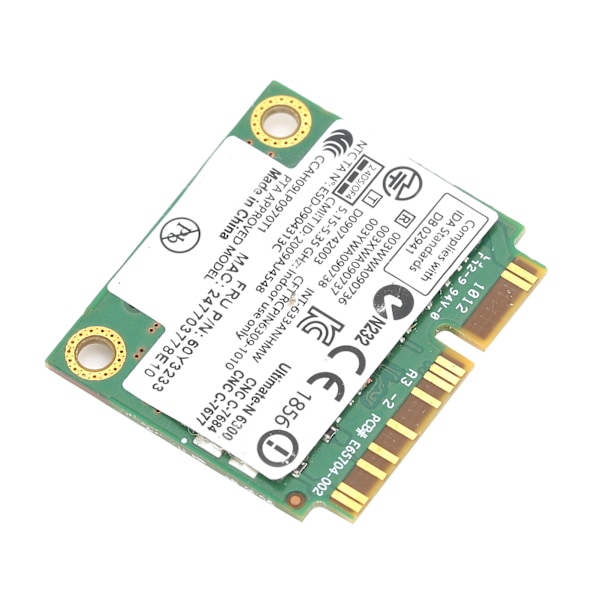 Trådlöst nätverkskort 450 Mbps Mini PCIE WiFi-kort 2.4G/5G för Lenovo FRU: 60Y3232 6300AGN