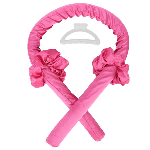 Curling Foam Hårrulle Varmefri Hårruller Pandebånd DIY Sove Hår Curling Tool Rose Red